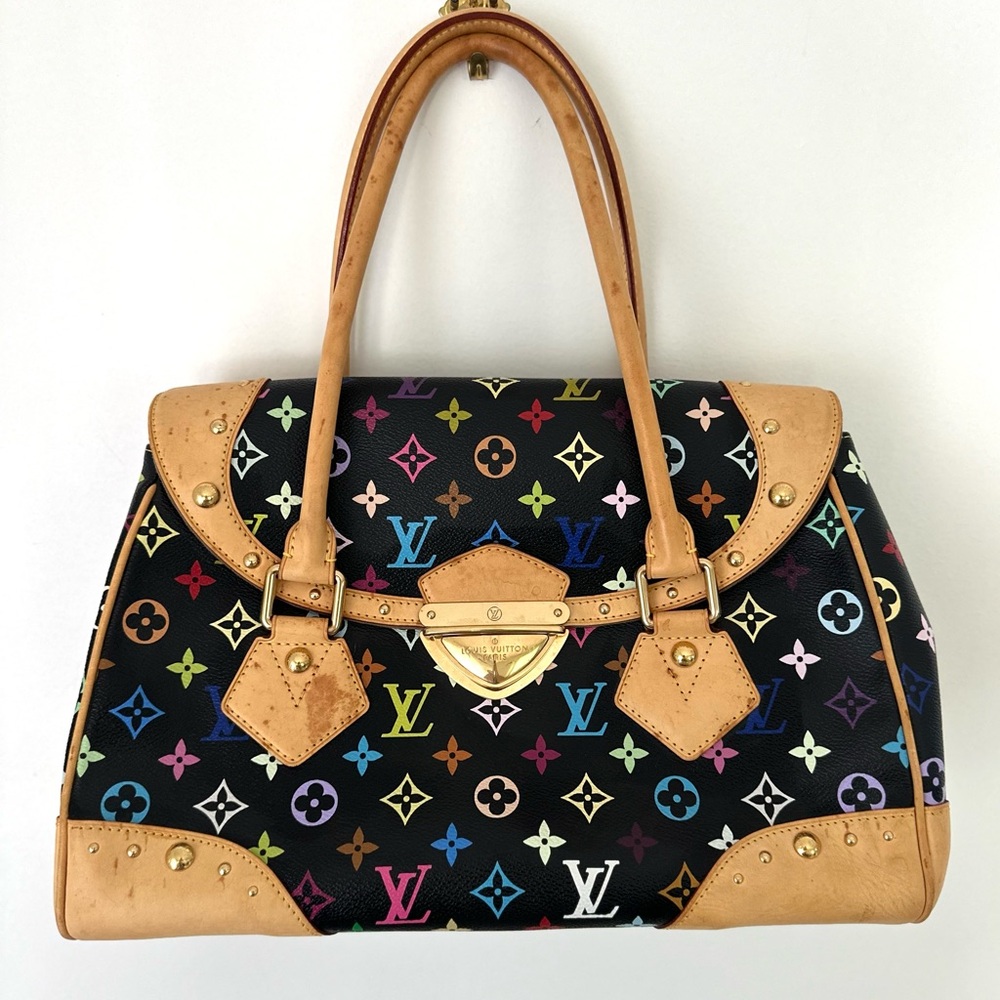 Louis Vuitton Black Multicolor Murakami Beverly GM SOLD